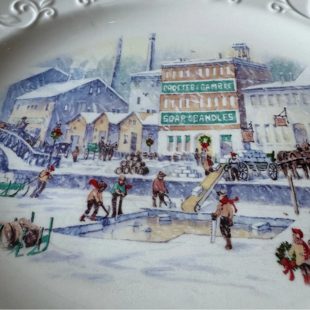 Vintage 2011 Procter & Gamble Holiday Serving Platter – Rare Employee Gift